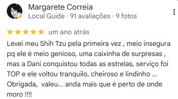 Avaliação Google de Margarete Correia sobre a NAVE SJC 2