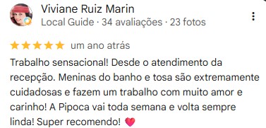 Avaliação Google de Viviane Ruiz Marin sobre a NAVE Vila Prudente